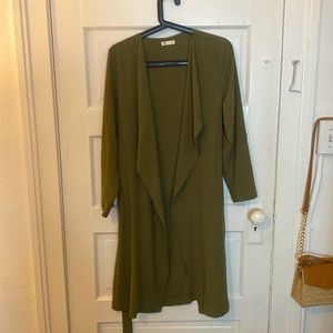 Long coat, green, from Cubus, size xs